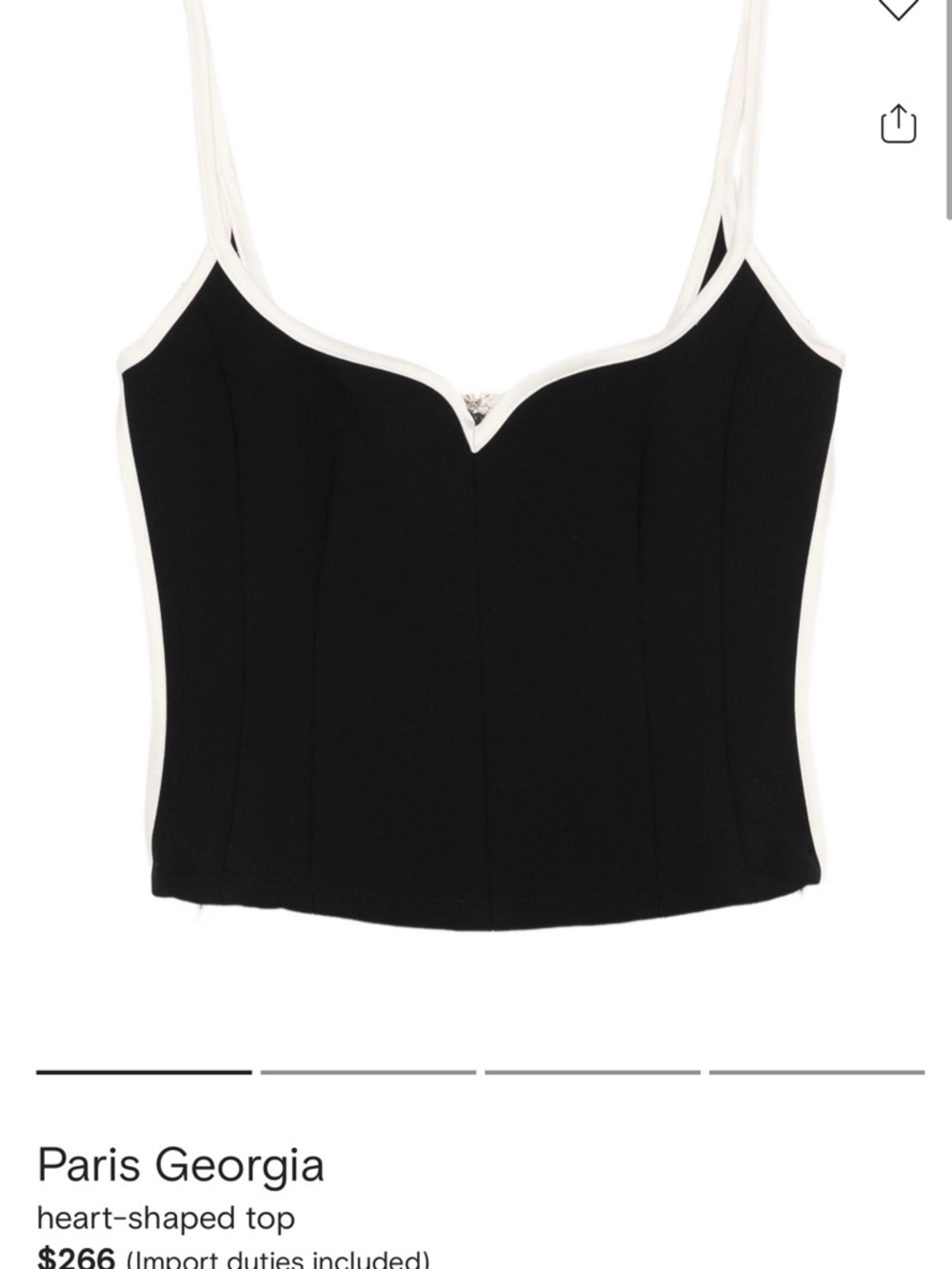 Paris Georgia Black Cami Singlet size Small - Picture 11 of 11